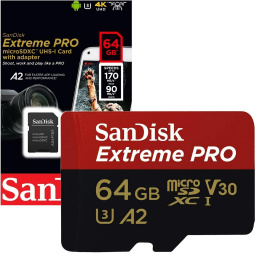 Memoria Micro SD Sandisk 64Gb Extreme Pro A2