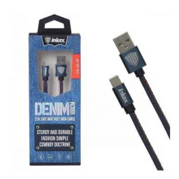 Cable Inkax CK-46 Iphone 1 Metro 2.1A Jean