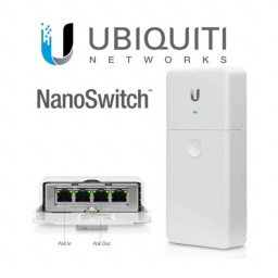 Switch Nanoswitch Conmutador de 4 puertos 10/100/1000 (PoE)