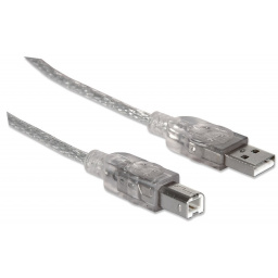 Cable USB Impresora AB 5.0 mts Manhattan