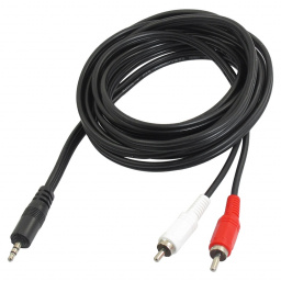 Cable Audio 2 RCA(M) a Plug 3.5 1.8 mts Roditec