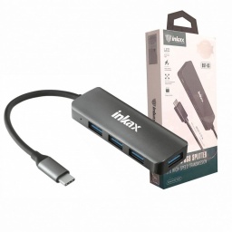 Hub USB 3.0 Inkax DST-03 Tipo C 4 Puertos