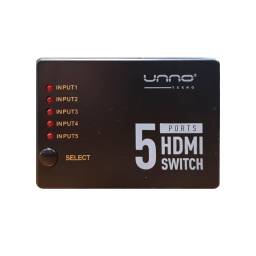 Switch HDMI Unno 5 Puertos