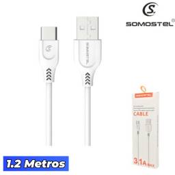 Cable SOMOSTEL SMS-BT01 USB-C 2.1A 1.2mts