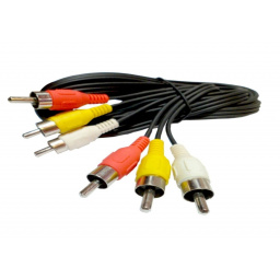 Cable RCA 3x3 1.8mts Roditec