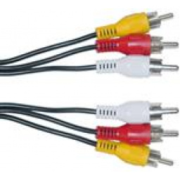 Cable RCA 3x3 3.0mts Roditec