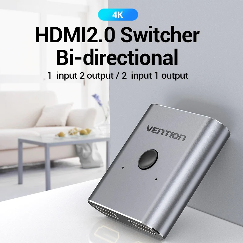 Switch Hdmi 4k 3d Bidireccional Conmutador 2 En 1